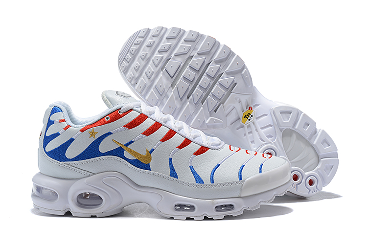 2018 Women Nike Air Max TN Plus White Red Blue Shoes